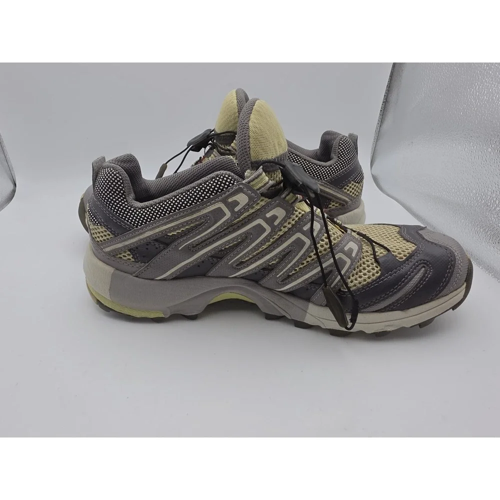 Salomon XA Comp 3 Women's Trail Running Shoes - Gray & Yellow Size 7.5